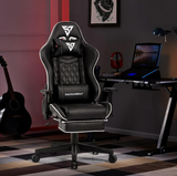 Gaming Chair Black Racing Executive Lumbar Adjustable Swivel