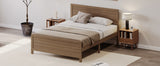 Wood Platform Bed Frame with Headboard