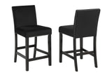Transitional 5pc Round Counter Height Dining Table Set