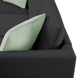 Black  Sectional Sofa Couch