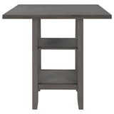 5-Piece Wooden Counter Height Dining Set with Padded Chairs