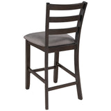 5-Piece Wooden Counter Height Dining Set