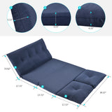 Floor Couch and Sofa Fabric Folding Chaise Lounge