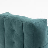 Fluffy Green bean bag chair
