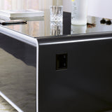 Black Smart Coffee Table Fridge