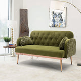 Green Velvet Sofa Loveseat