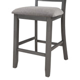5-Piece Wooden Counter Height Dining Set with Padded Chairs