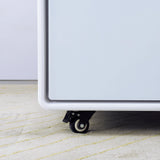 Smart Table Fridge, Multifunctional Coffee Table, Tempered Glass Table Top and Back Storage