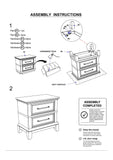 Contemporary 1pc Nightstand Gray Color Solid Wood Veneer Pewter Bar