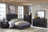 Queen Bed Tufted Headboard Fabric Upholstery Nailhead Trim Stylish Bed