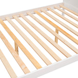 Twin over Full Bunk Bed with Storage White
