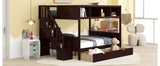 Twin over Full Bunk Bed with Storage