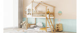 Twin Over Twin Bunk Bed Wood Bed