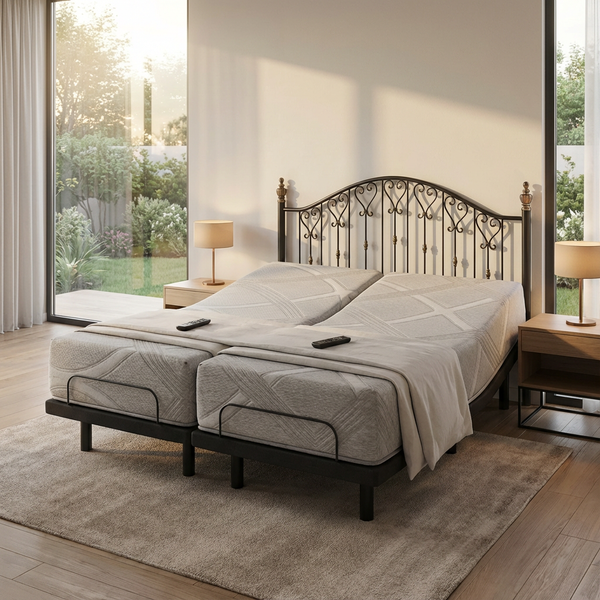 split queen memory foam mattresses 