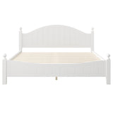 King 6 Piece Traditional White Bedroom Set, Nightstands, Chest, Dresser, Mirror