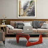 Cherry Triangle coffee table Wood Base