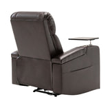 Orisfur. Power Motion Recliner with USB Charging Port and Hidden Arm Storage, Home Theater Seating with 2 Convenient Cup Holders Design ,360° Swivel Tray Table,and Cell Phone Stand