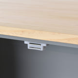 Rolling Mobile Kitchen Island with Solid Wood Top and Locking Wheels