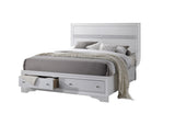 King Size Storage Bed in White