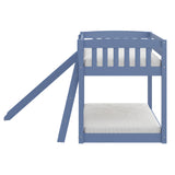 Bunk Bed Twin Over Twin with Slide & Ladder