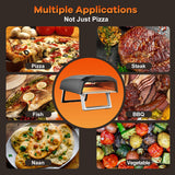 Geek Chef Gas Pizza Oven, Pizza Ovens for Outside Propane, Propane Pizza Oven, Outdoor Ovens with 13 inch Pizza Stone, Portable Gas Pizza Oven with Foldable Legs, Pizza Oven for Patio Garden