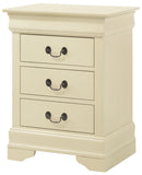 Glory Furniture Louis Phillipe, 3 Drawer Nightstand