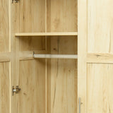 High wardrobe with 2 doors, 2 drawers and 5 storage spaces