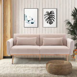 COOLMORE  Velvet  Sofa , Accent sofa .loveseat sofa with  metal  feet
