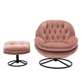 Accent chair  TV Chair  Living room Chair Pink sofa with Ottoman