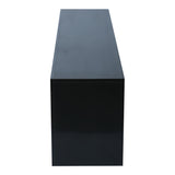 Black morden TV Stand with LED Lights,high glossy front TV Cabinet,can be assembled in Lounge Room, Living Room or Bedroom,color:black