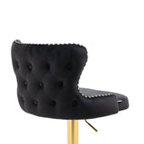 COOLMORE  Bar Stools with Back and Footrest Counter Height bar Chairs