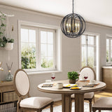 Modern American spherical chandelier -4 bulbs -E12 lamp holder