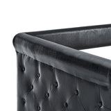 Daybed with Trundle Upholstered Tufted Sofa Bed