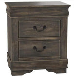 ACME Louis Philippe Nightstand in Antique Gray