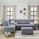 Antique Grey Sectional Sofa