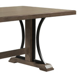 Retro Style Dining Table 78” Wood Rectangular Table, Seats up to 8