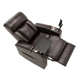 Orisfur. Power Motion Recliner with USB Charging Port and Hidden Arm Storage, Home Theater Seating with 2 Convenient Cup Holders Design ,360° Swivel Tray Table,and Cell Phone Stand