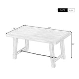 Wood Dining Table Kitchen Furniture Rectangular Table, Seats up to 6