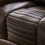 Orisfur. Power Motion Recliner with Adjustable Headrest,  Home Theater Seating with Hidden Arm Storage and Convenient Cup Holder Design