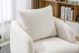 COOLMORE Swivel Barrel Chair, Comfy Round Accent Sofa Chair for Living Room, 360 Degree Swivel