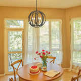 Modern American spherical chandelier -4 bulbs -E12 lamp holder