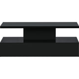 Coffee Table Cocktail Table Modern Industrial Design with LED lighting