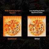 Geek Chef Gas Pizza Oven, Pizza Ovens for Outside Propane, Propane Pizza Oven, Outdoor Ovens with 13 inch Pizza Stone, Portable Gas Pizza Oven with Foldable Legs, Pizza Oven for Patio Garden