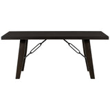 Industrial Style 72" Wooden Rectangular Table