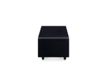 Modern Smart mini Coffee Table with Built in Fridge, Outlet protection,Wireless charging module,Mechanical temperature control,Power socket,USB interface And Ice Water interface.