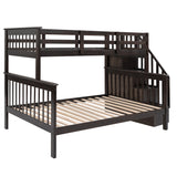 Stairway Twin-Over-Full Bunk Bed with Storage