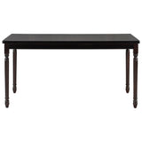 Classic Dining Set Wooden Table and 4 Chairs with Bench for Kitchen Dining Room