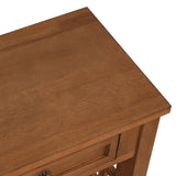 Farmhouse Pine Wood Console Table Entry Sofa Table with 4 Drawers & 1 Storage Shelf for Entryway Living Room Bedroom Hallway Kitchen