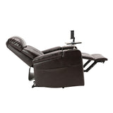 Orisfur. Power Motion Recliner with USB Charging Port and Hidden Arm Storage, Home Theater Seating with 2 Convenient Cup Holders Design ,360° Swivel Tray Table,and Cell Phone Stand
