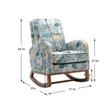 COOLMORE  living  room Comfortable  rocking chair  living room chair Beige